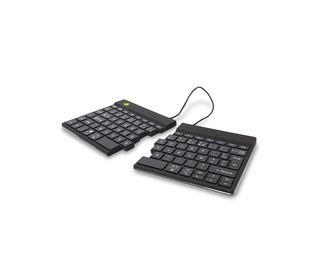 R-Go Tools Clavier ergonomique R-Go Split Break avec logiciel de pause, clavier ergonomique divisé, AZERTY (FR), bluetooth, noir