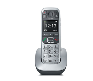 Gigaset E560 téléphone Téléphone DECT Identification de l'appelant Noir, Argent