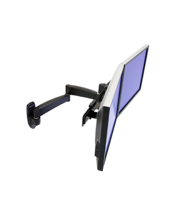 Ergotron 200 Series Dual Monitor Arm 55,9 cm (22") Noir Mur