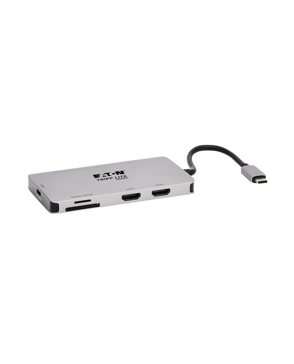 Tripp Lite U442-DOCK8-GG station d'accueil Avec fil USB 3.2 Gen 1 (3.1 Gen 1) Type-C Noir, Gris
