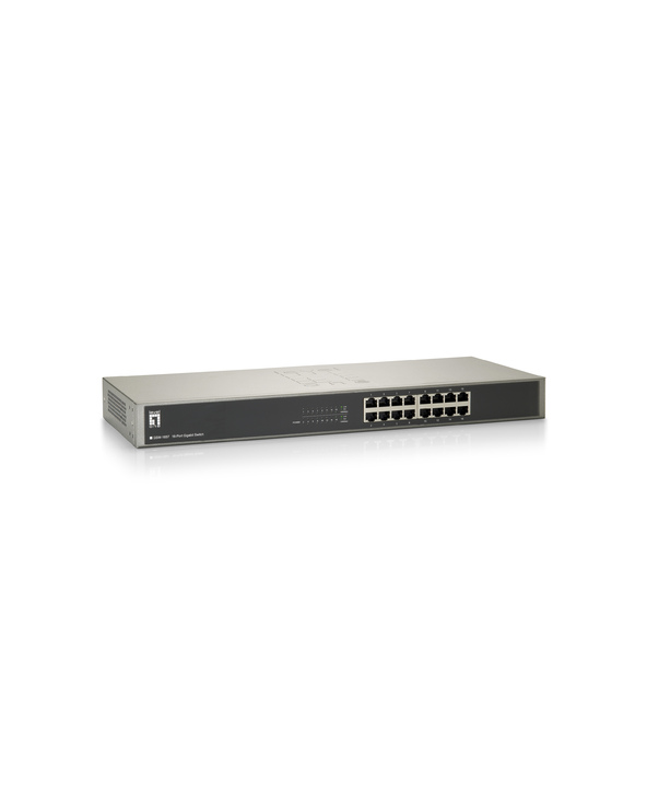 LevelOne GSW-1657 commutateur réseau Non-géré Gigabit Ethernet (10/100/1000) Noir, Gris