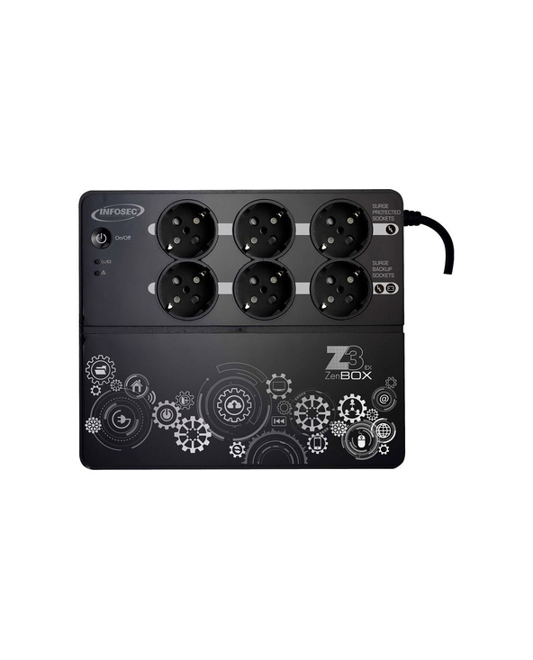 Infosec Z3 Zenergy Box 1000 alimentation d'énergie non interruptible 1 kVA 480 W 8 sortie(s) CA