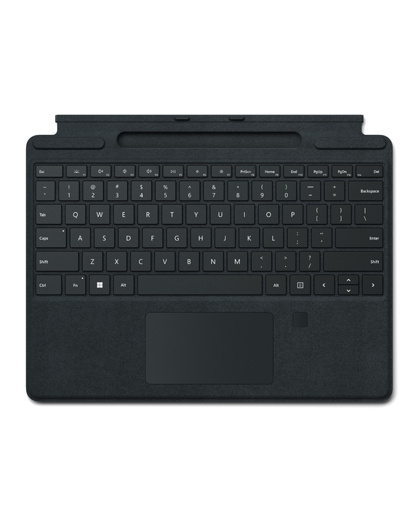 Microsoft Surface Pro Signature Keyboard with Fingerprint Reader Noir Microsoft Cover port AZERTY Français
