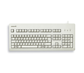 CHERRY G80-3000 MX BLACK SWITCH, Clavier mécanique filaire, gris clair, USB/PS2 AZERTY - FR