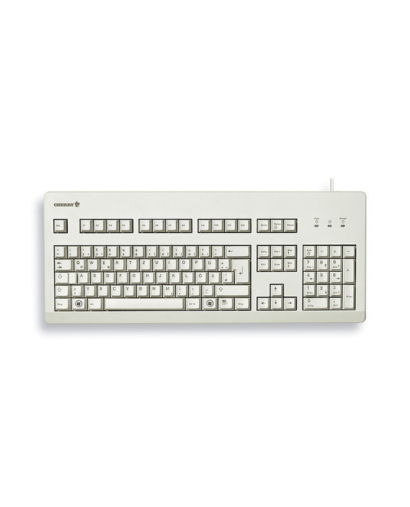 CHERRY G80-3000 MX BLACK SWITCH, Clavier mécanique filaire, gris clair, USB/PS2 AZERTY - FR
