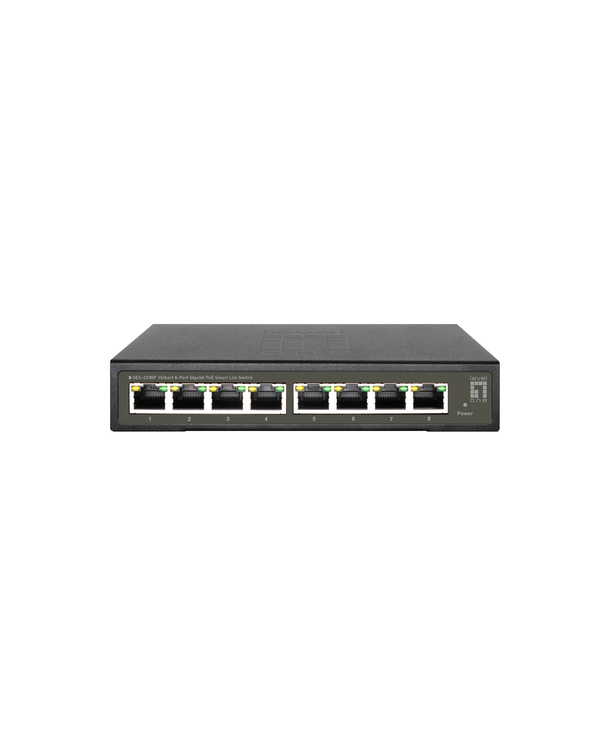 LevelOne GES-2108P commutateur réseau Géré L2 Gigabit Ethernet (10/100/1000) Connexion Ethernet, supportant l'alimentation via c