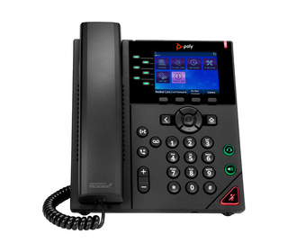 POLY Téléphone IP OBi VVX 350 à 6 lignes et compatible PoE