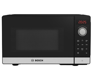 Bosch Serie 2 FFL023MS2 micro-onde Comptoir Micro-onde simple 20 L 800 W Noir, Acier inoxydable