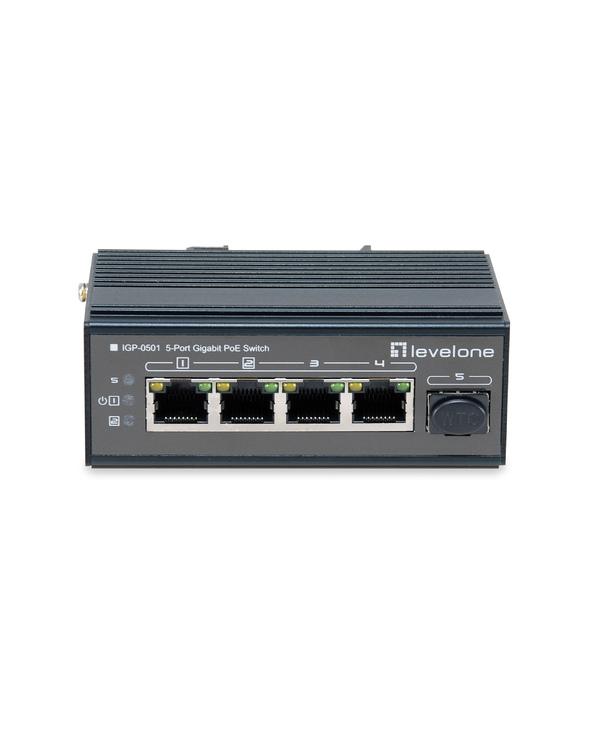 LevelOne IGP-0501 commutateur réseau Gigabit Ethernet (10/100/1000) Connexion Ethernet, supportant l'alimentation via ce port (P