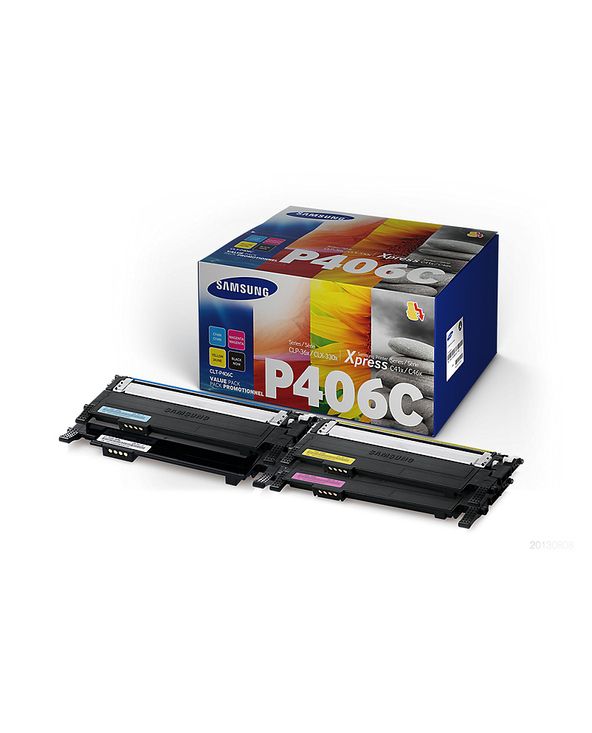Samsung CLT-P406C Cartouche de toner 4 pièce(s) Original Noir, Bleu, Magenta, Jaune