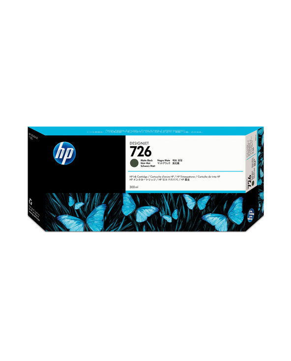HP 726 cartouche d'encre DesignJet noir mat, 300 ml