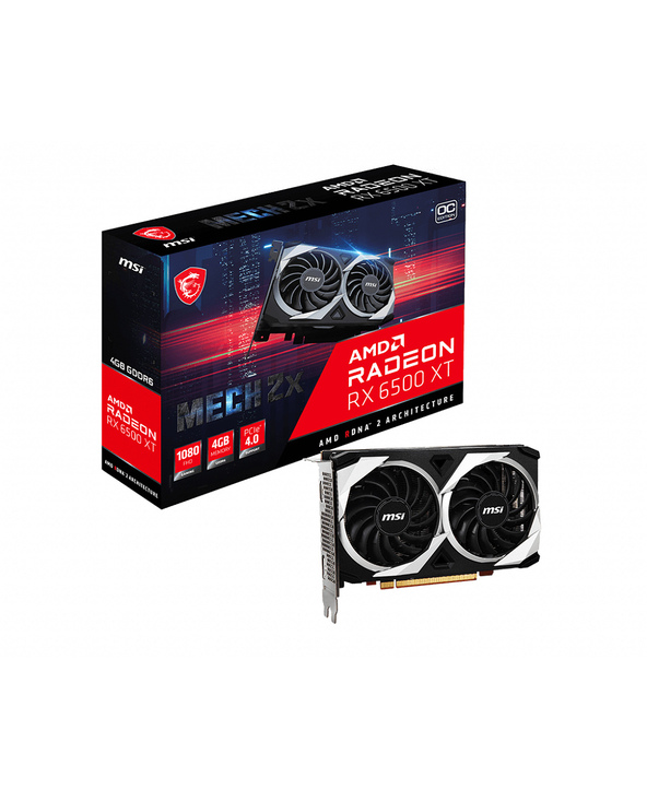MSI MECH RADEON RX 6500 XT 2X 4G OC carte graphique AMD 4 Go GDDR6