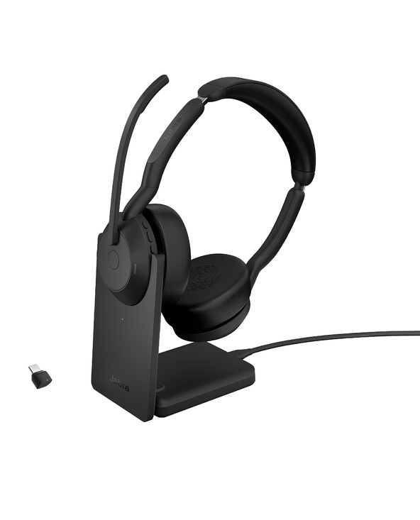 Jabra 25599-989-889 écouteur/casque Avec fil &sans fil Arceau Bureau/Centre d'appels Bluetooth Socle de chargement Noir