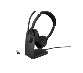 Jabra 25599-989-989 écouteur/casque Avec fil &sans fil Arceau Bureau/Centre d'appels Bluetooth Socle de chargement Noir