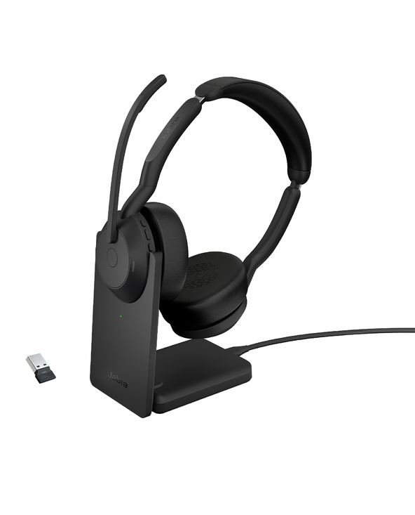 Jabra 25599-989-989 écouteur/casque Avec fil &sans fil Arceau Bureau/Centre d'appels Bluetooth Socle de chargement Noir