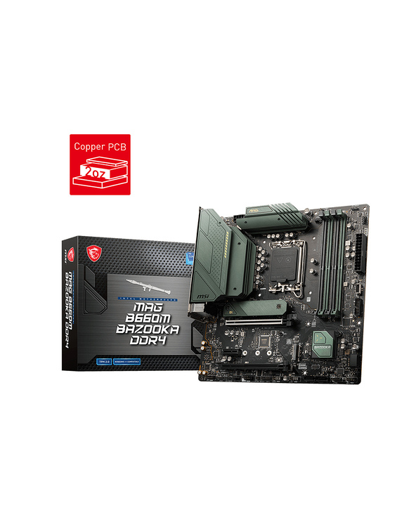 MSI MAG B660M BAZOOKA DDR4 carte mère Intel B660 LGA 1700 micro ATX