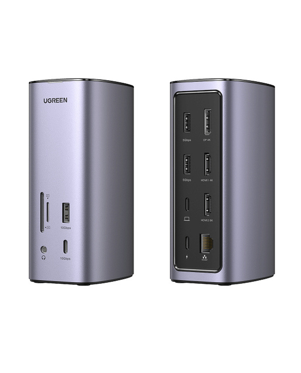 Ugreen USB-C Docking Station 12-in-1 Avec fil Argent