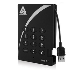 Apricorn Aegis Padlock Fortress 1TB disque dur externe 1 To Noir