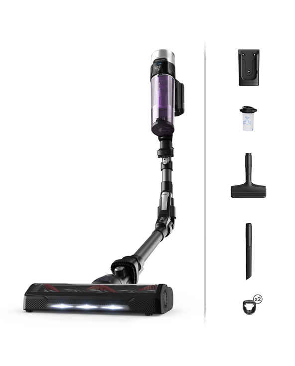 Rowenta X-Force Flex 9.60 RH2038 aspirateur de table Noir, Violet Sans sac