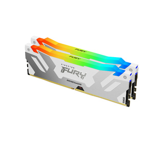 Kingston Technology FURY 64 Go 6000 MT/s DDR5 CL32 DIMM (Kits de 2) Renegade RGB Blanc XMP