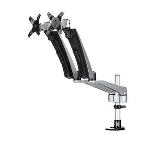 StarTech.com Support de bureau pour 2 écrans avec bras articulés - Multidirectionnel - Empilable - Installation sans outil