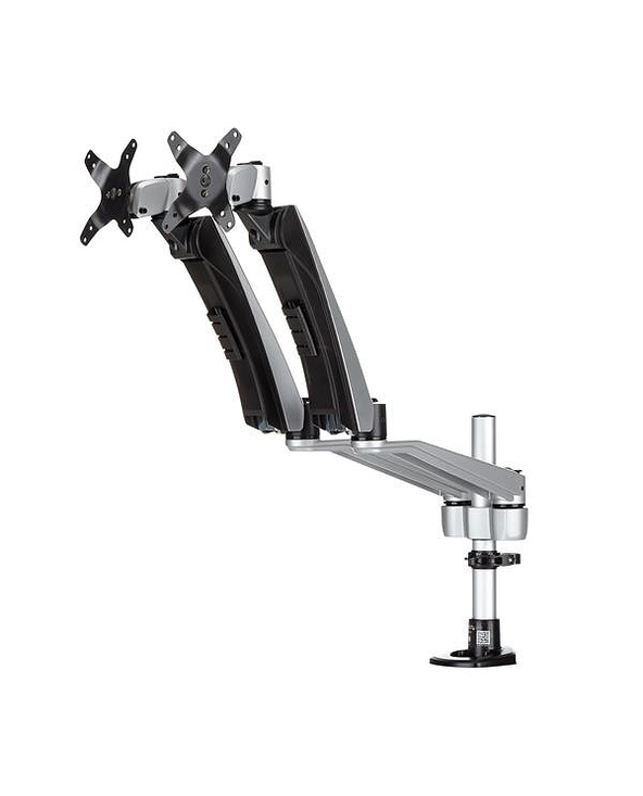 StarTech.com Support de bureau pour 2 écrans avec bras articulés - Multidirectionnel - Empilable - Installation sans outil