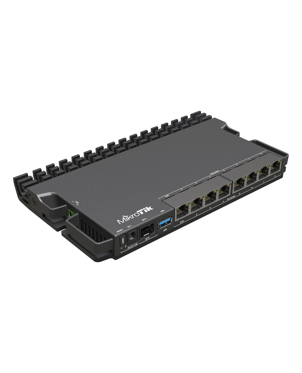Mikrotik RB5009UPR+S+IN Routeur connecté 2.5 Gigabit Ethernet, Gigabit Ethernet Noir