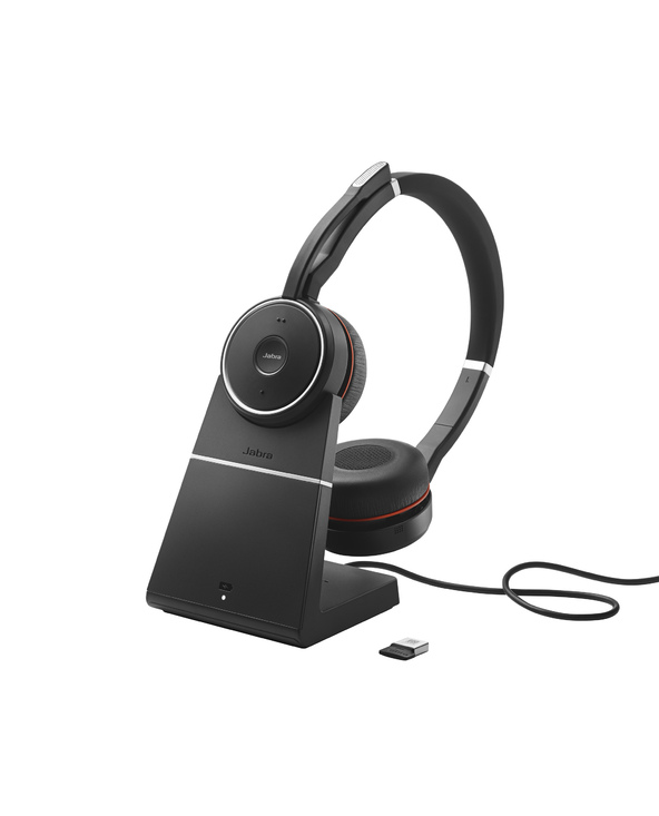Jabra Evolve 75 Casque Avec fil &sans fil Arceau Appels/Musique Bluetooth Socle de chargement Noir