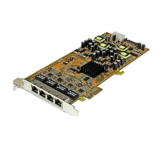 StarTech.com Carte réseau PCIe à 4 ports Gigabit Power over Ethernet - NIC PCI Express PSE / PoE