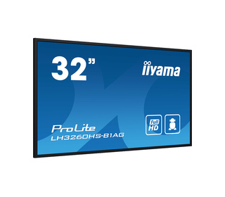 iiyama LH3260HS-B1AG affichage de messages Carte A numérique 80 cm (31.5") LED Wifi 500 cd/m² Full HD Noir Intégré dans le proce