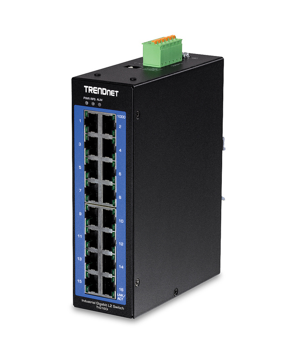 Trendnet TI-G160i Géré L2 Gigabit Ethernet (10/100/1000) Noir