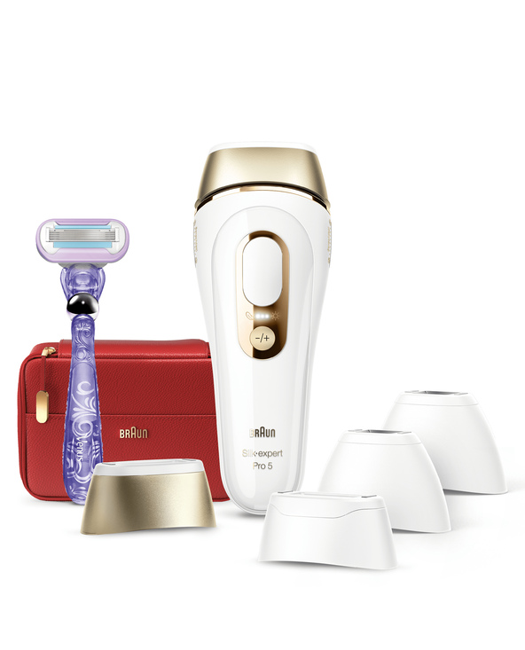 Braun Silk-expert Pro Silk·expert Pro 5 PL5387 Lumière pulsée Or, Blanc
