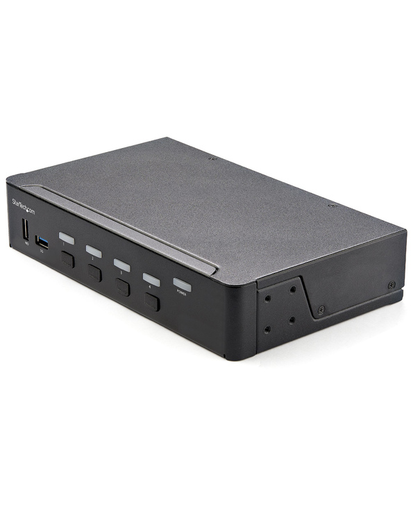 StarTech.com Commutateur KVM HDMI à 4 Ports - Moniteur Unique 4K 60Hz Ultra HDR - Commutateur KVM de Bureau HDMI 2.0 avec Hub US