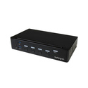 StarTech.com Switch KVM USB DisplayPort à 4 ports avec hub USB 3.0 intégré - 4K 30 Hz