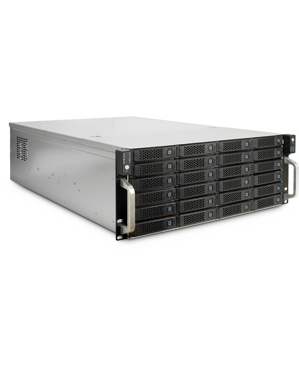Inter-Tech 4U-4724 Boîtier HDD Gris 2.5/3.5"