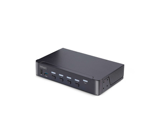 StarTech.com Switch KVM DisplayPort 4 Ports - 8K 60H/4K 144Hz, Écran Unique, DisplayPort 1.4, 2 Ports USB 3.0, 4x USB 2.0 HID, C