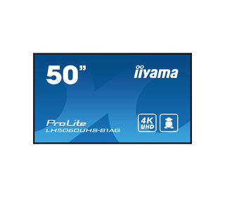 iiyama LH5060UHS-B1AG affichage de messages Carte A numérique 125,7 cm (49.5") LED Wifi 500 cd/m² 4K Ultra HD Noir Intégré dans 