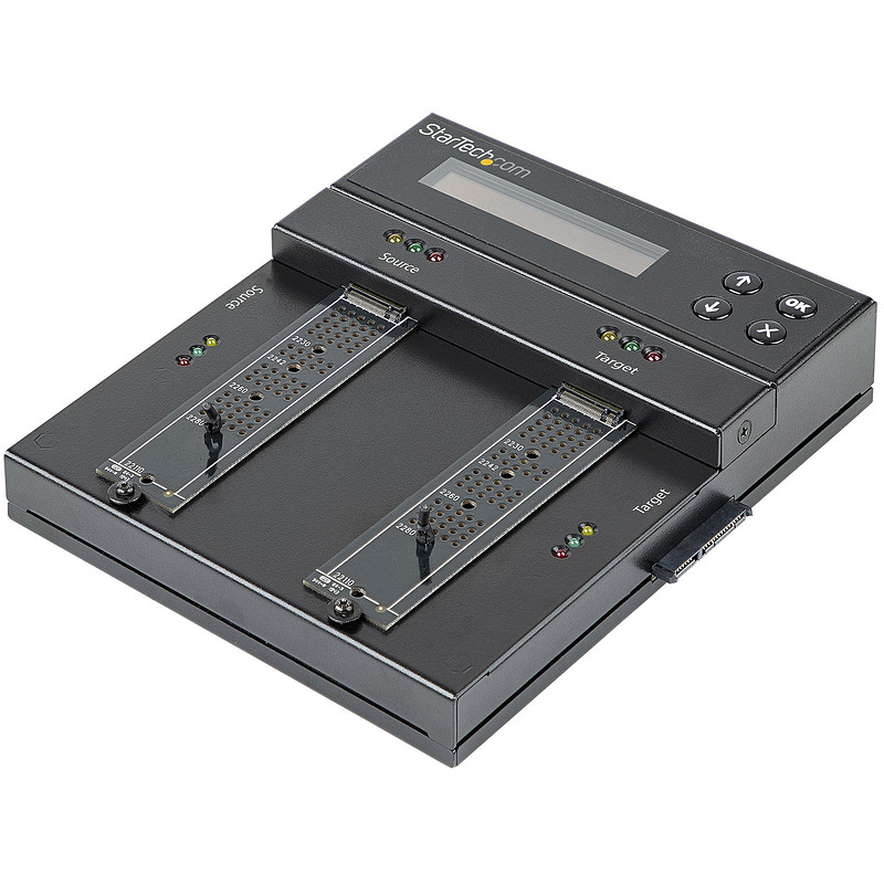 StarTech.com Duplicateur et effaceur autonome M.2 SATA & M.2 NVMe - Cloneur/effaceur HDD/SSD M.2 PCIe AHCI/NVMe, M.2 SATA, 2.5/3