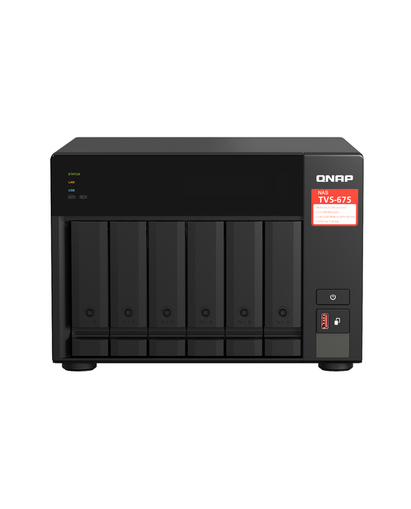 QNAP TVS-675 NAS Tower Ethernet/LAN Noir KX-U6580