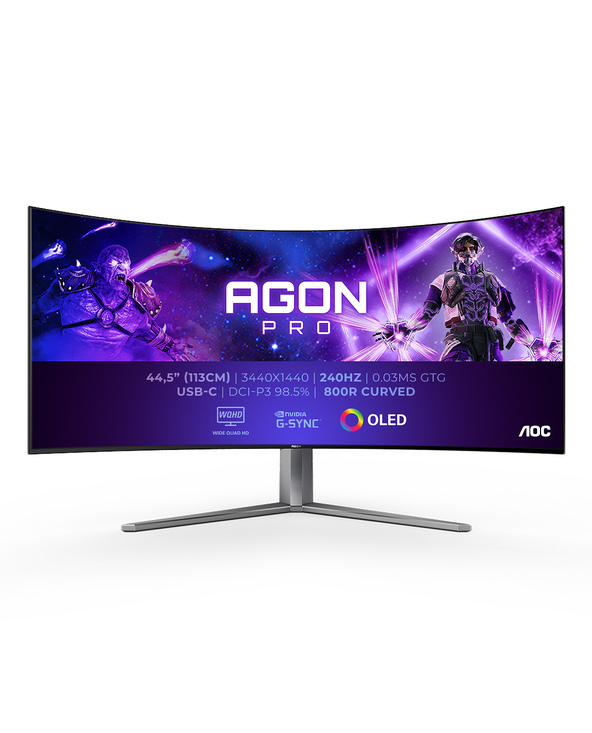 AOC AGON PRO AG456UCZD 45" OLED Wide Quad HD 0,03 ms Noir