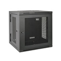 Tripp Lite Armoire rack à montage mural, profondeur de commutateur et profil compact 10U SmartRack, charnières dorsales