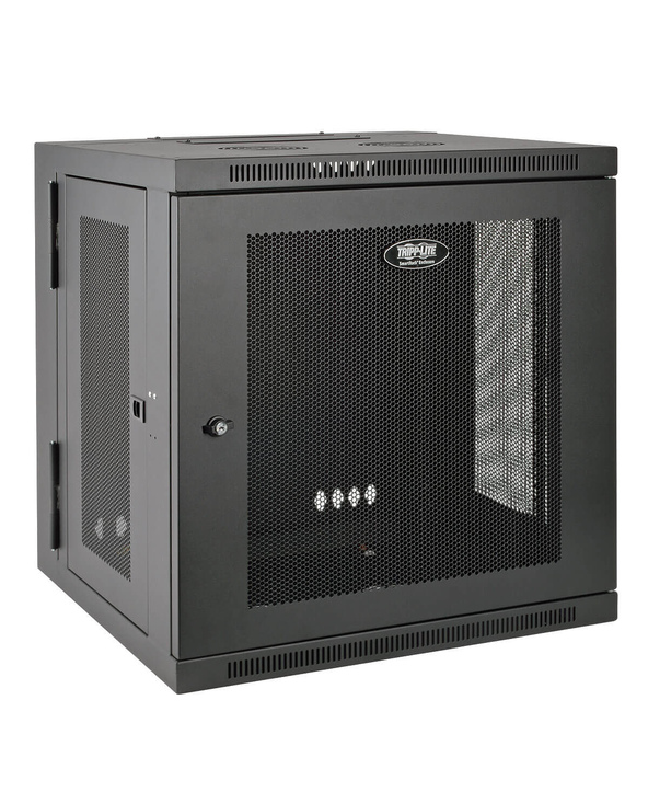 Tripp Lite Armoire rack à montage mural, profondeur de commutateur et profil compact 10U SmartRack, charnières dorsales