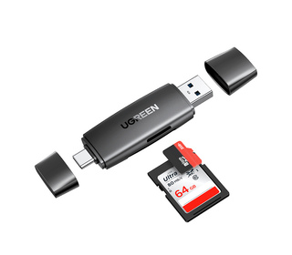 Ugreen 80191 lecteur de carte mémoire USB 3.2 Gen 1 (3.1 Gen 1) Type-A/Type-C Noir
