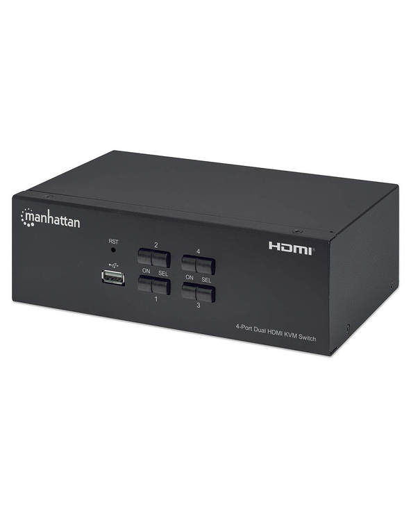 Manhattan 153539 commutateur écran, clavier et souris Noir