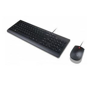 Lenovo Essential clavier Souris incluse USB Belge, Anglais Noir