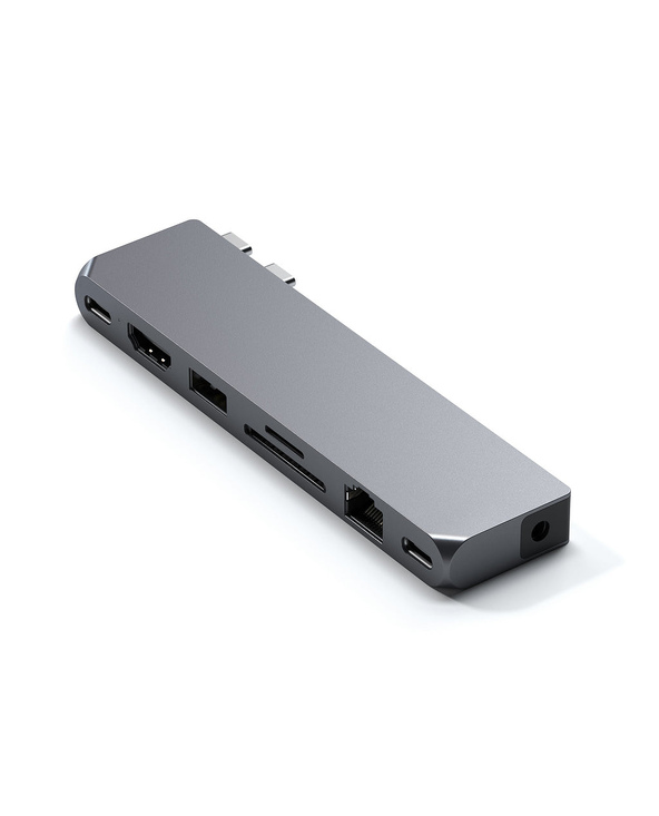 Satechi ST-UCPHMXM station d'accueil 2 x USB 3.2 Gen 2 (3.1 Gen 2) Type-C Gris