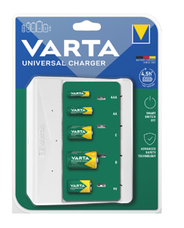 Varta Universal Charger chargeur de batterie Pile domestique Secteur