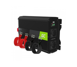 Green Cell INVGC12 adaptateur de puissance & onduleur Auto 3000 W Noir