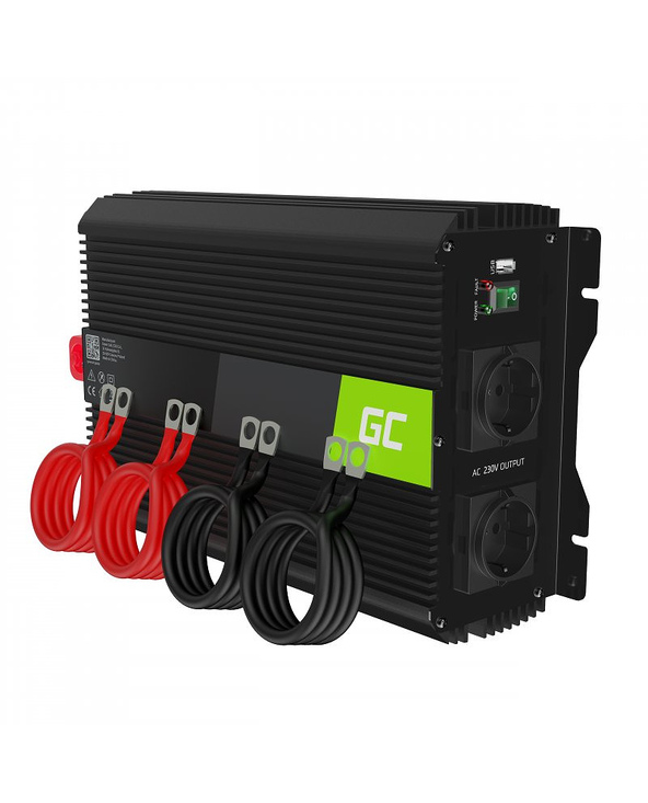 Green Cell INVGC12 adaptateur de puissance & onduleur Auto 3000 W Noir