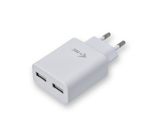 i-tec CHARGER2A4W chargeur d'appareils mobiles Téléphone portable Blanc Secteur Intérieure